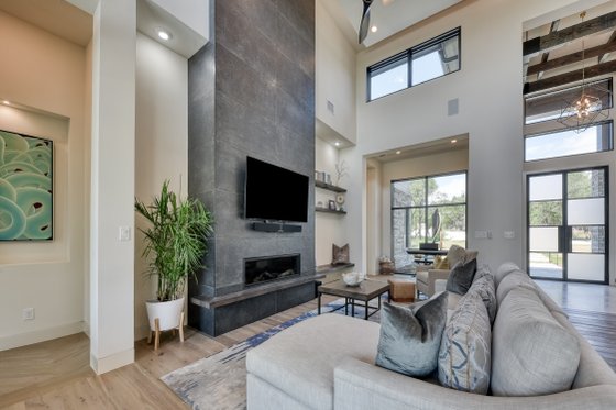 Interior - Family Room 3 for Modern House Plan #1110-39 - 5 bed, 4.5 bath