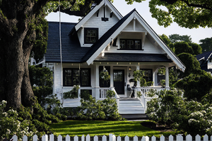 Exterior - Front Elevation 3 for Cottage House Plan #515-61 - 2 bed, 1 bath