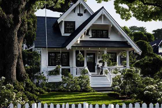 Exterior - Front Elevation 3 for Cottage House Plan #515-61 - 2 bed, 1 bath