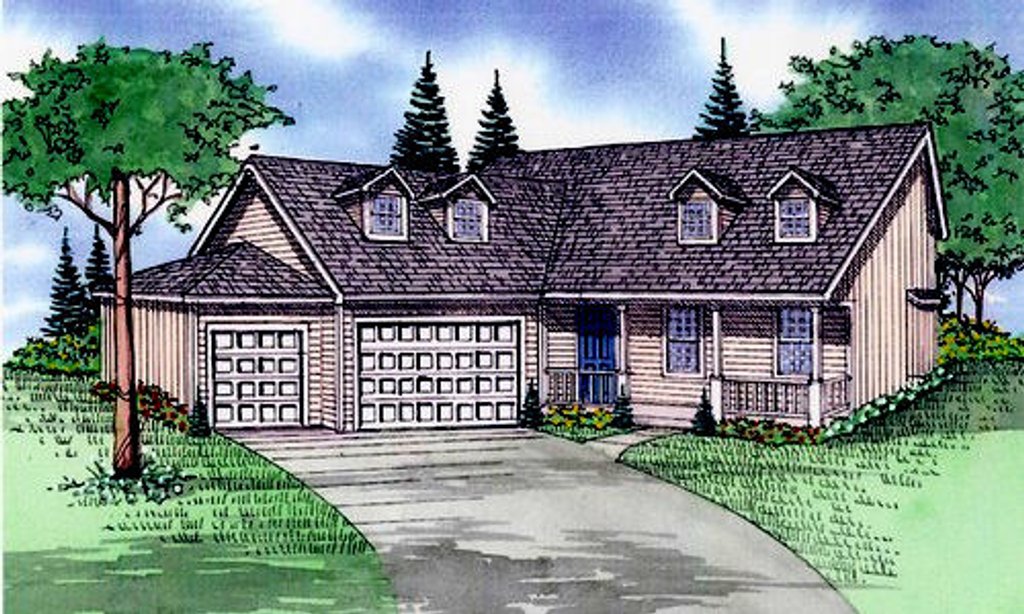 Traditional Style House Plan - 4 Beds 3.5 Baths 2160 Sq/Ft Plan #405
