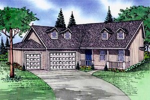 Traditional Exterior - Front Elevation Plan #405-184