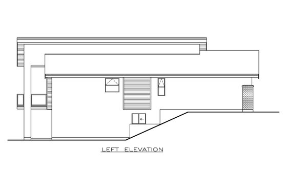 Exterior - Other Elevation for Contemporary House Plan #1100-41 - 2 bed, 2 bath