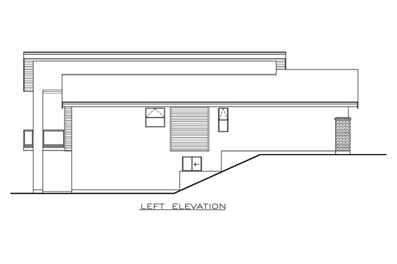 Home Plan - Exterior - Other Elevation for Contemporary House Plan #1100-41 - 2 bed, 2 bath