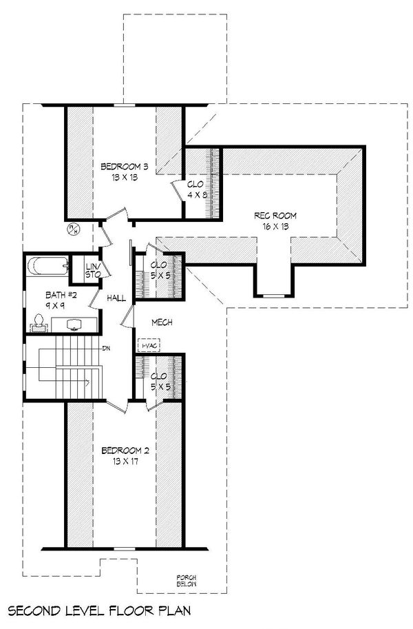 Home Plan - Country Floor Plan - Upper Floor Plan #932-259