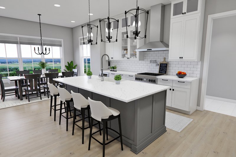 House Design - Interior - Kitchen for Farmhouse House Plan #51-1273 - 4 bed, 3.5 bath