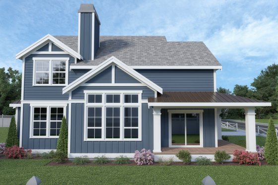 Exterior - Other Elevation for Contemporary House Plan #1070-83 - 4 bed, 2.5 bath