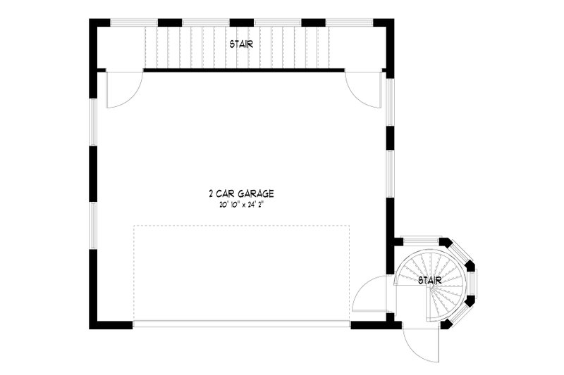 Dream House Plan - Floor Plan - Main Floor for Modern House Plan #1060-72, 0 bath