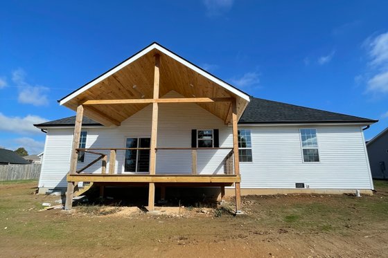 Exterior - Rear Elevation for Country House Plan #21-454 - 3 bed, 2 bath