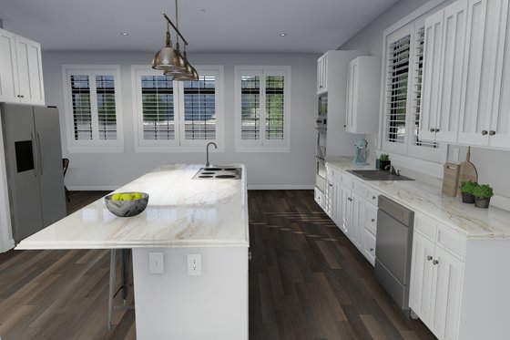 Interior - Kitchen for European House Plan #1060-75 - 3 bed, 3.5 bath