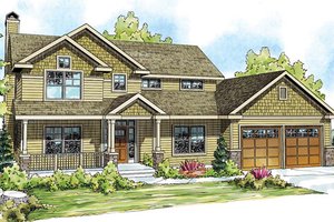 Craftsman Exterior - Front Elevation Plan #124-845