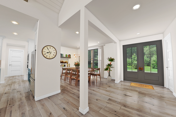 Interior - Entry for Farmhouse House Plan #48-984 - 3 bed, 2.5 bath