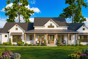 Dream House Plan - Farmhouse Exterior - Front Elevation Plan #923-460