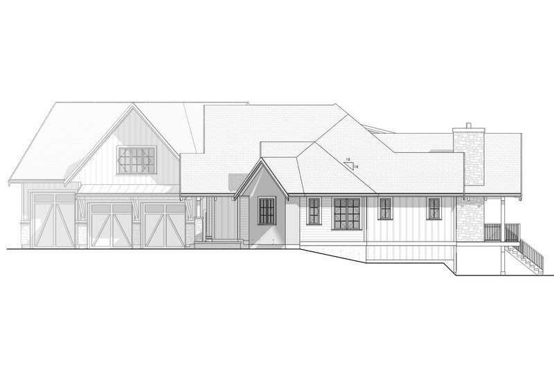 House Plan Design - Exterior - Other Elevation 1 for Craftsman House Plan #1086-5 - 4 bed, 3.5 bath