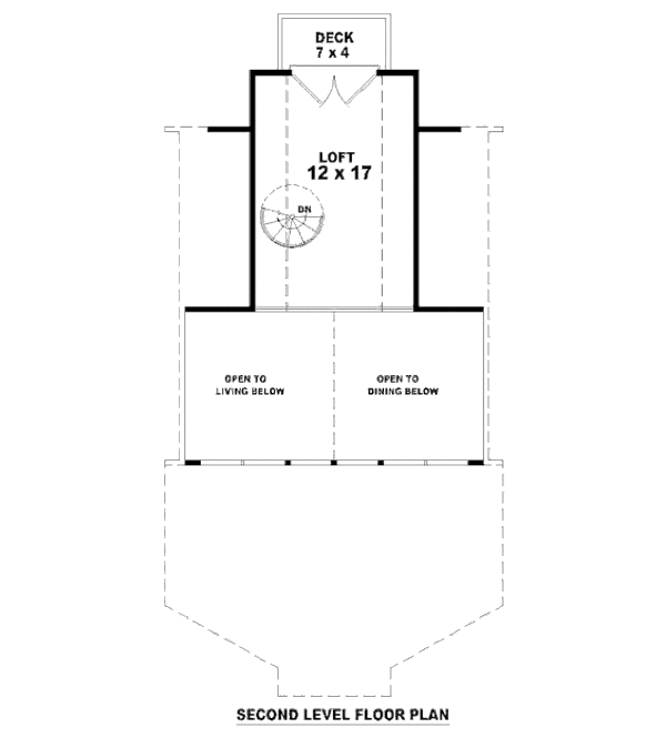 Contemporary Floor Plan - Upper Floor Plan #81-13762
