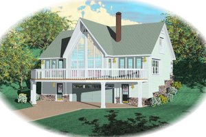 Bungalow Exterior - Front Elevation Plan #81-13872