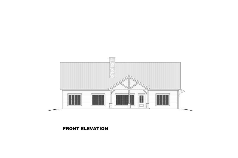 House Design - Exterior - Front Elevation 5 for Farmhouse House Plan #1117-27 - 4 bed, 3.5 bath