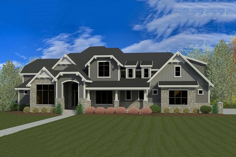 Home Plan - Craftsman Exterior - Front Elevation Plan #920-31