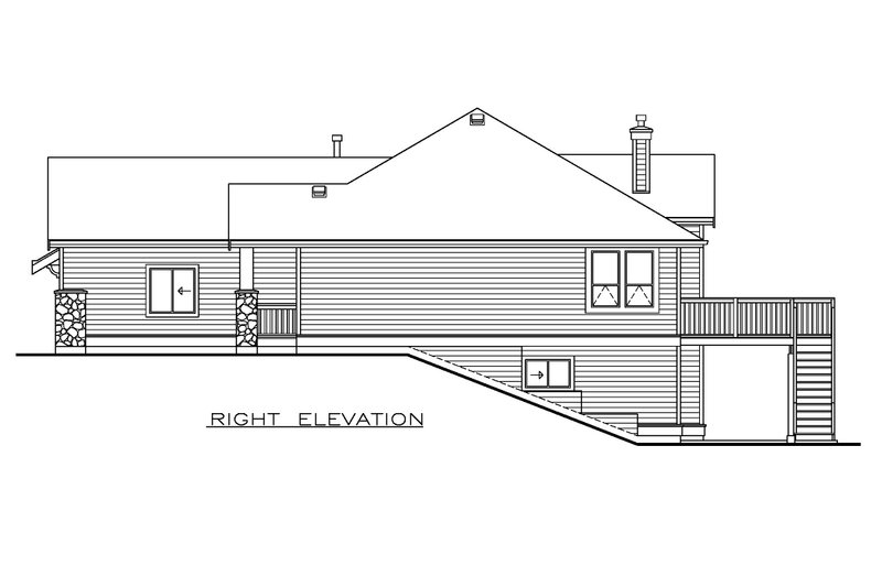 House Design - Exterior - Other Elevation 1 for Craftsman House Plan #1100-149 - 3 bed, 2 bath