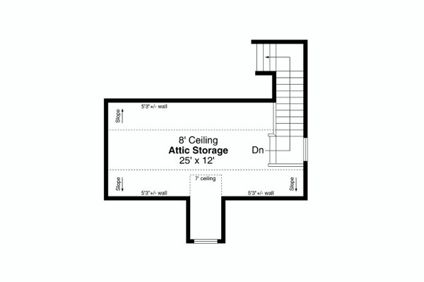 House Plan Design - Cottage Floor Plan - Upper Floor Plan #124-1245