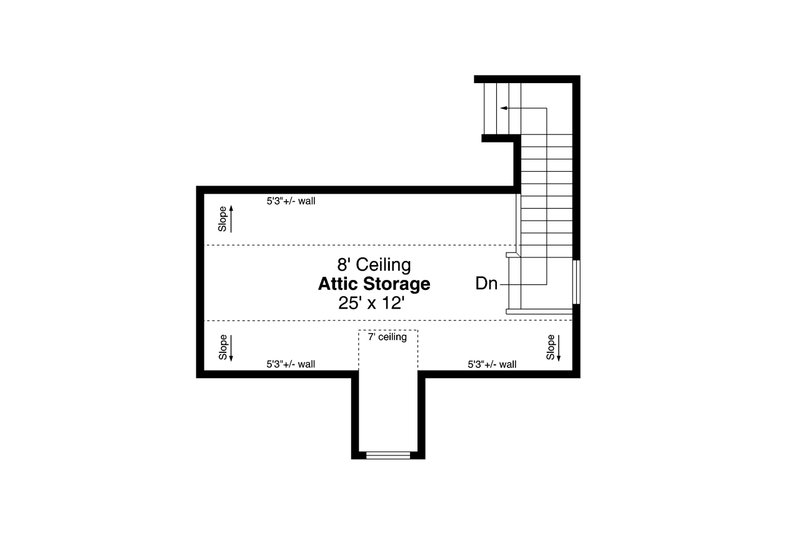 House Blueprint - Floor Plan - Upper Floor for Cottage House Plan #124-1245, 0 bath