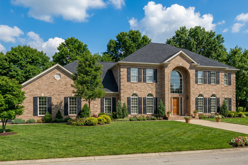 House Plan Design - Exterior - Front Elevation 3 for Colonial House Plan #17-2090 - 4 bed, 5 bath