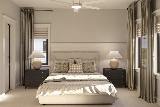 Interior - Bedroom for Cottage House Plan #455-550 - 1 bed, 1 bath