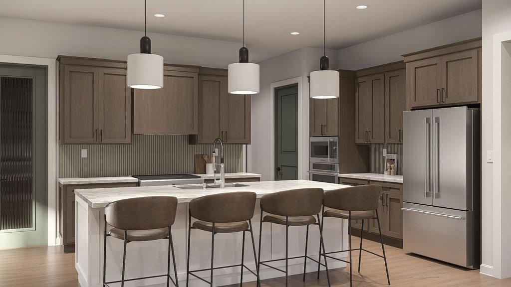 Interior - Kitchen 1 for Farmhouse House Plan #455-780 - 3 bed, 2.5 bath