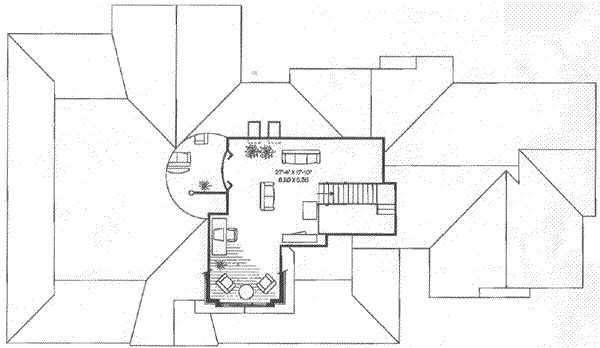 Traditional Floor Plan - Upper Floor Plan #23-255
