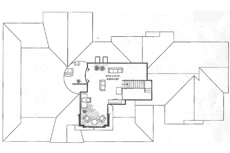 Architectural House Design - Floor Plan - Upper Floor for Traditional House Plan #23-255 - 3 bed, 2.5 bath