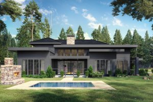 Exterior - Other Elevation for Contemporary House Plan #942-64 - 3 bed, 2.5 bath