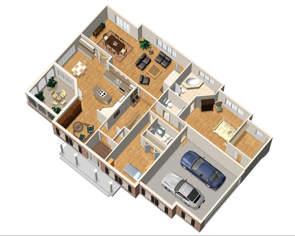 Classical Floor Plan - Main Floor Plan #25-4822