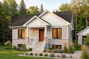 Dream House Plan - Exterior - Front Elevation for Craftsman House Plan #23-2910 - 2 bed, 1 bath