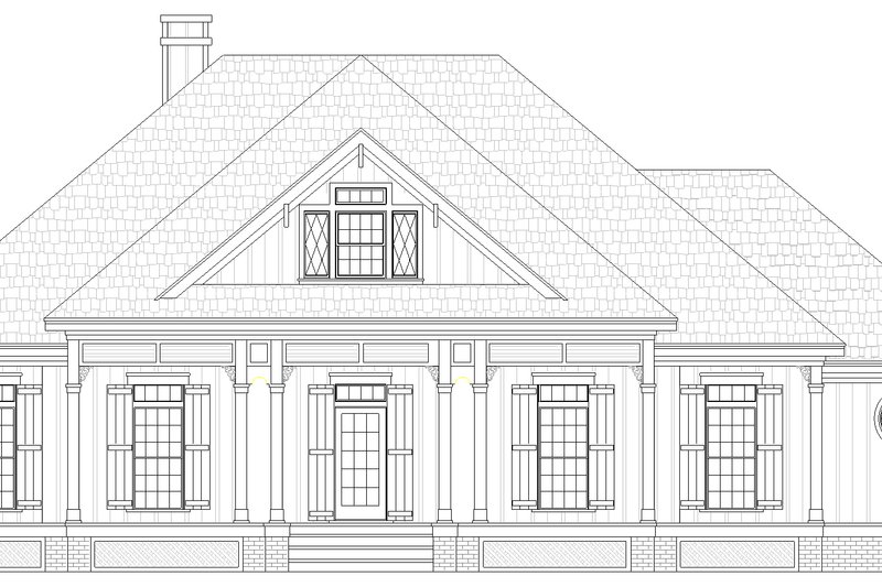Home Plan - Exterior - Front Elevation 3 for Farmhouse House Plan #45-630 - 3 bed, 2.5 bath