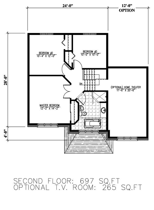 Cottage Floor Plan - Upper Floor Plan #138-373