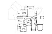 European Style House Plan - 5 Beds 4.5 Baths 4716 Sq/Ft Plan #411-544 