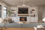 European Style House Plan - 3 Beds 2 Baths 1913 Sq/Ft Plan #455-426 