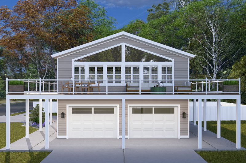 Home Plan - Exterior - Front Elevation 3 for Barndominium House Plan #1060-398 - 3 bed, 3 bath