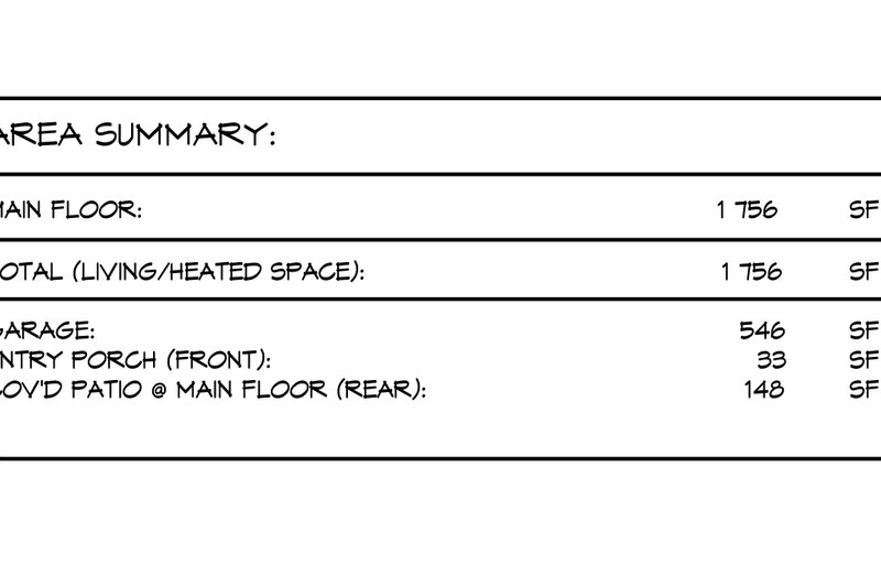House Blueprint - Interior - Other for Contemporary House Plan #1066-229 - 3 bed, 2 bath