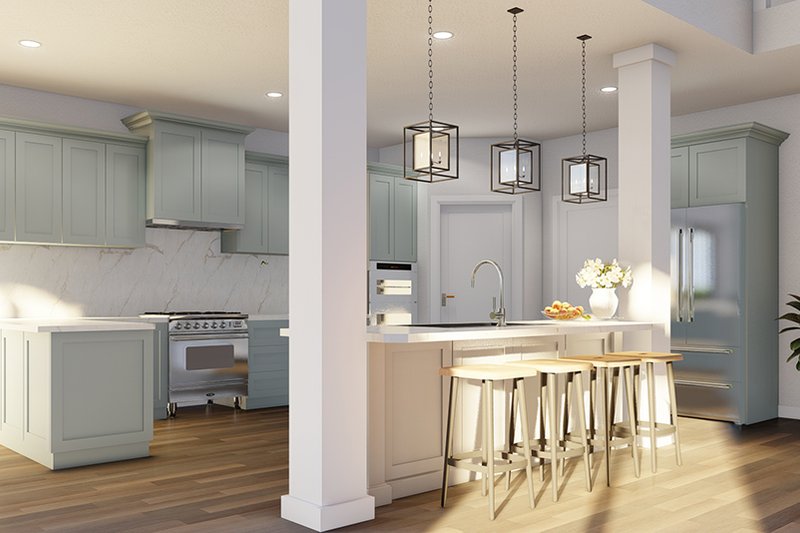 House Blueprint - Interior - Kitchen 2 for Country House Plan #923-326 - 3 bed, 3.5 bath