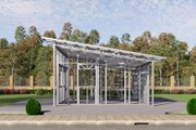 Modern Style House Plan - 0 Beds 1 Baths 389 Sq/Ft Plan #1106-69 