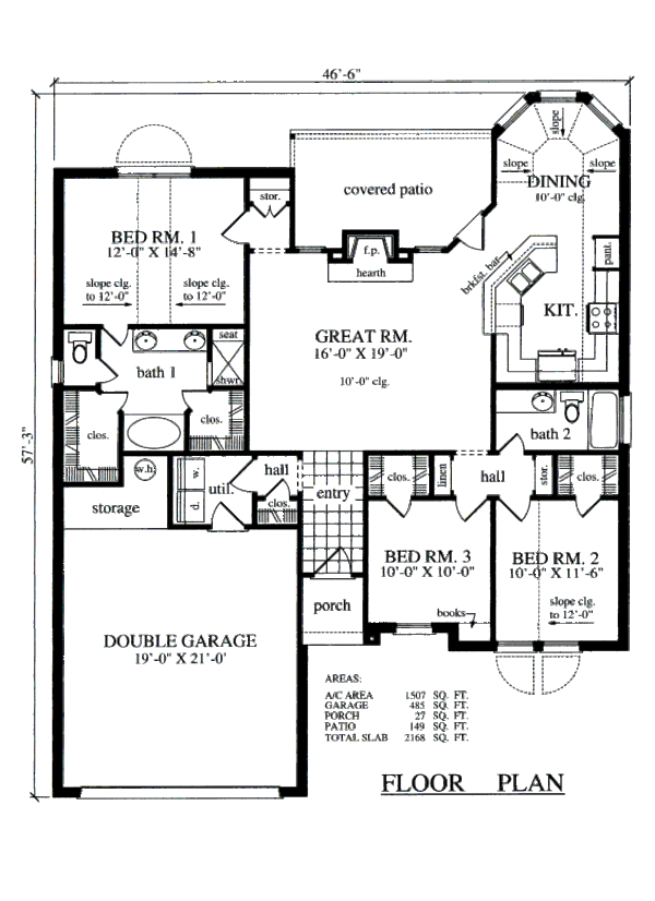 Traditional Floor Plan - Main Floor Plan #42-357