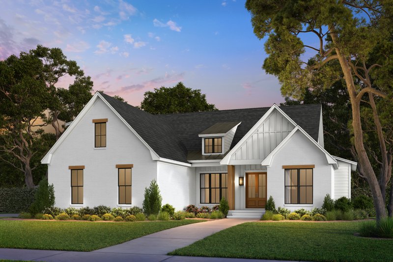 Dream House Plan - Farmhouse Exterior - Front Elevation Plan #430-393
