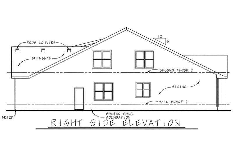 Dream House Plan - Exterior - Other Elevation 1 for Bungalow House Plan #20-2136 - 3 bed, 3 bath