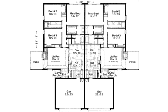 Floor Plan - Main Floor House Plan #310-103 - 3 bed, 4 bath