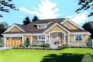 Traditional Exterior - Front Elevation Plan #46-413