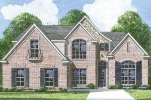 European Exterior - Front Elevation Plan #424-108