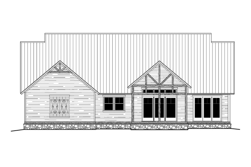 Home Plan - Exterior - Rear Elevation for Traditional House Plan #1081-1 - 3 bed, 2.5 bath