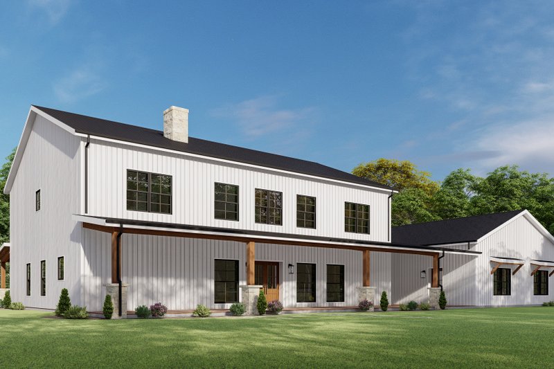Dream House Plan - Exterior - Other Elevation 2 for Barndominium House Plan #1092-49 - 7 bed, 5 bath