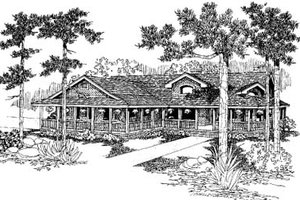 Farmhouse Exterior - Front Elevation Plan #60-582