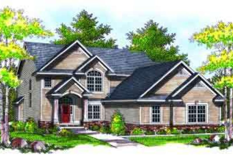 Architectural House Design - Traditional Exterior - Front Elevation Plan #70-733